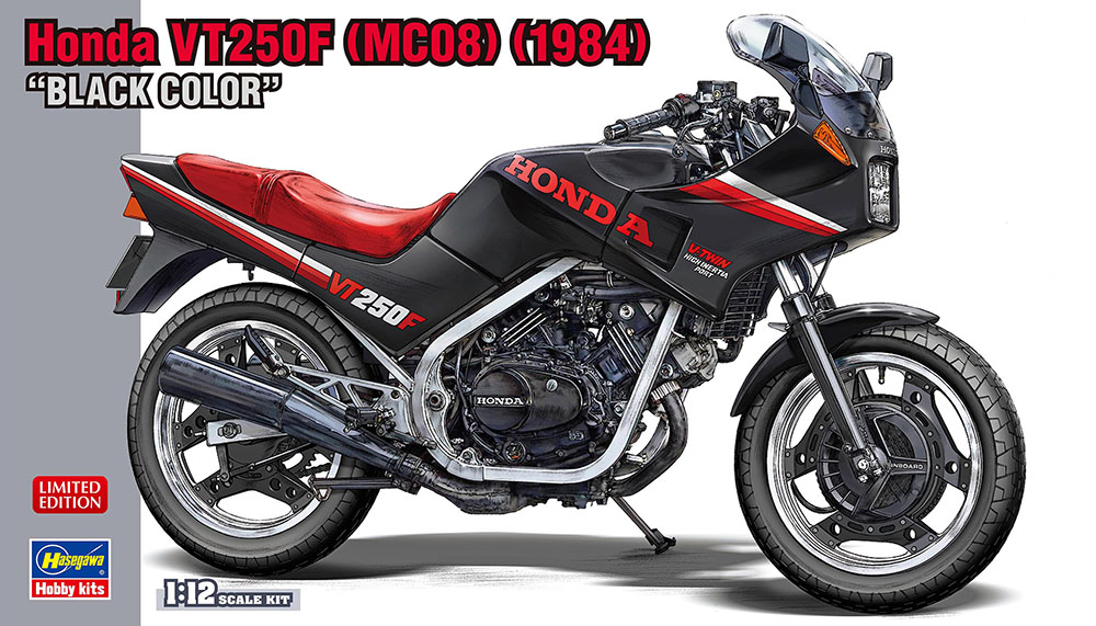 1/12 Honda VT250F, 1984, Black