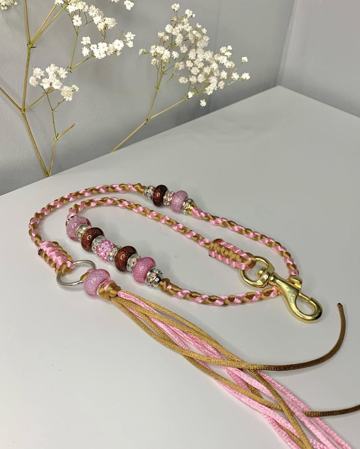 Braided show leash