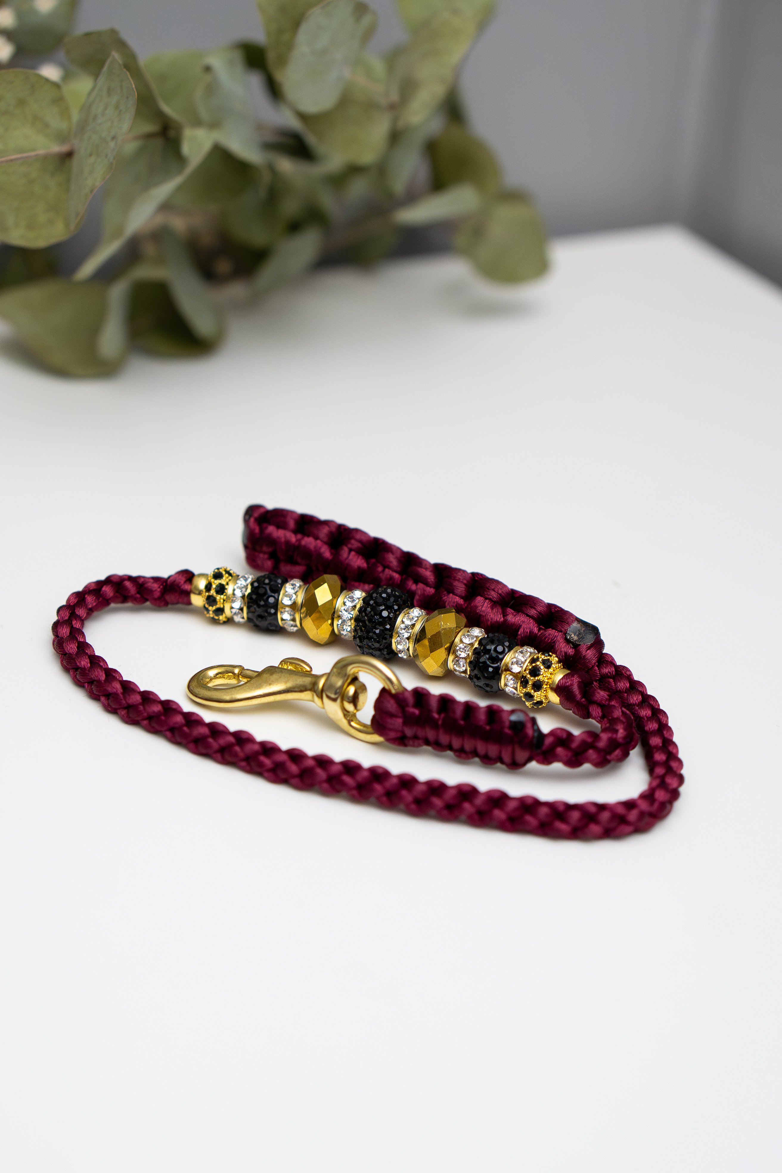 Braided show leash - 3