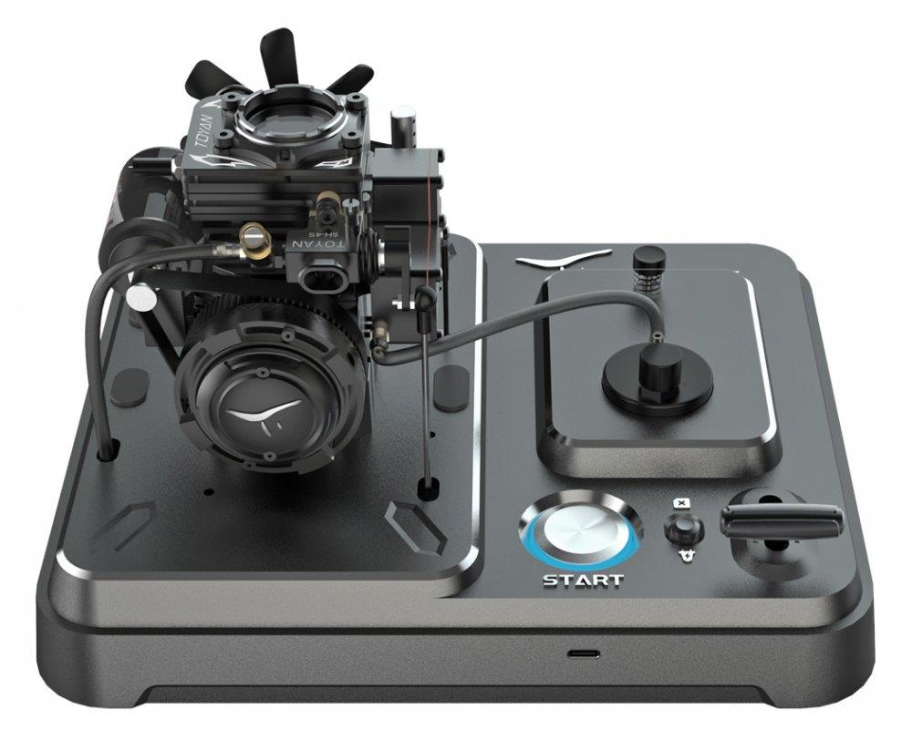 TOYAN ENGINE FS-S100AT1D-XP 1-Cyl Metanolmotor 4-Takt (Genomskinlig) Färdigbyggd - 4