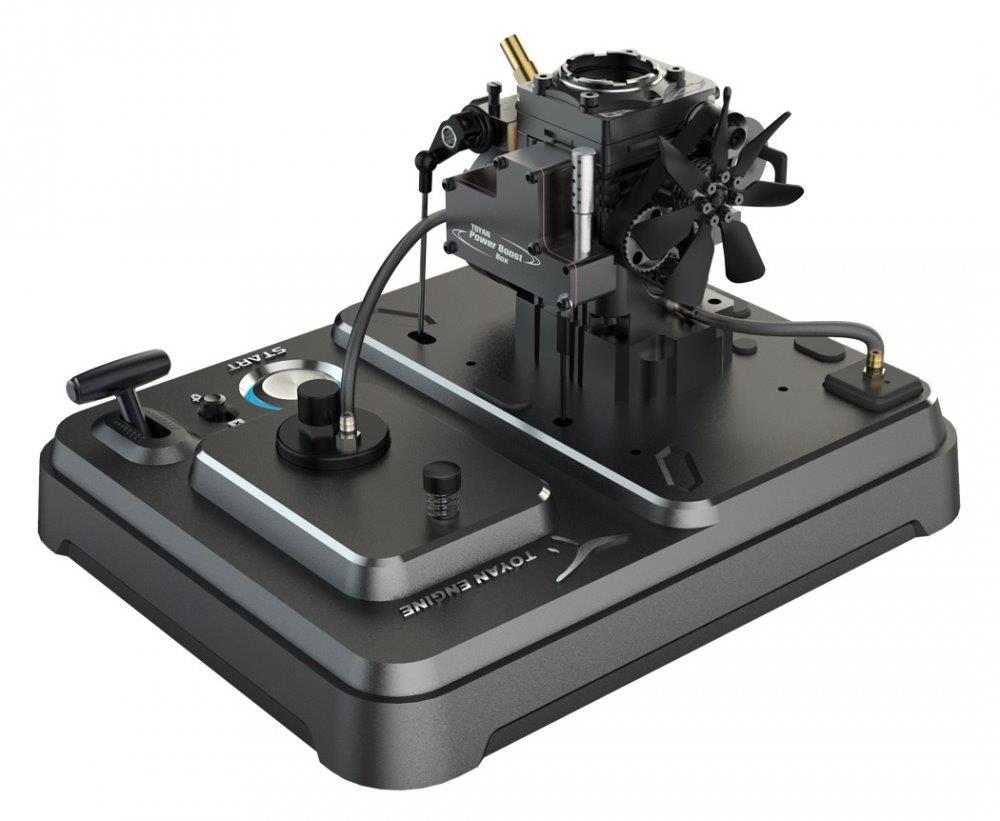 TOYAN ENGINE FS-S100AT1D-XP 1-Cyl Metanolmotor 4-Takt (Genomskinlig) Färdigbyggd - 5