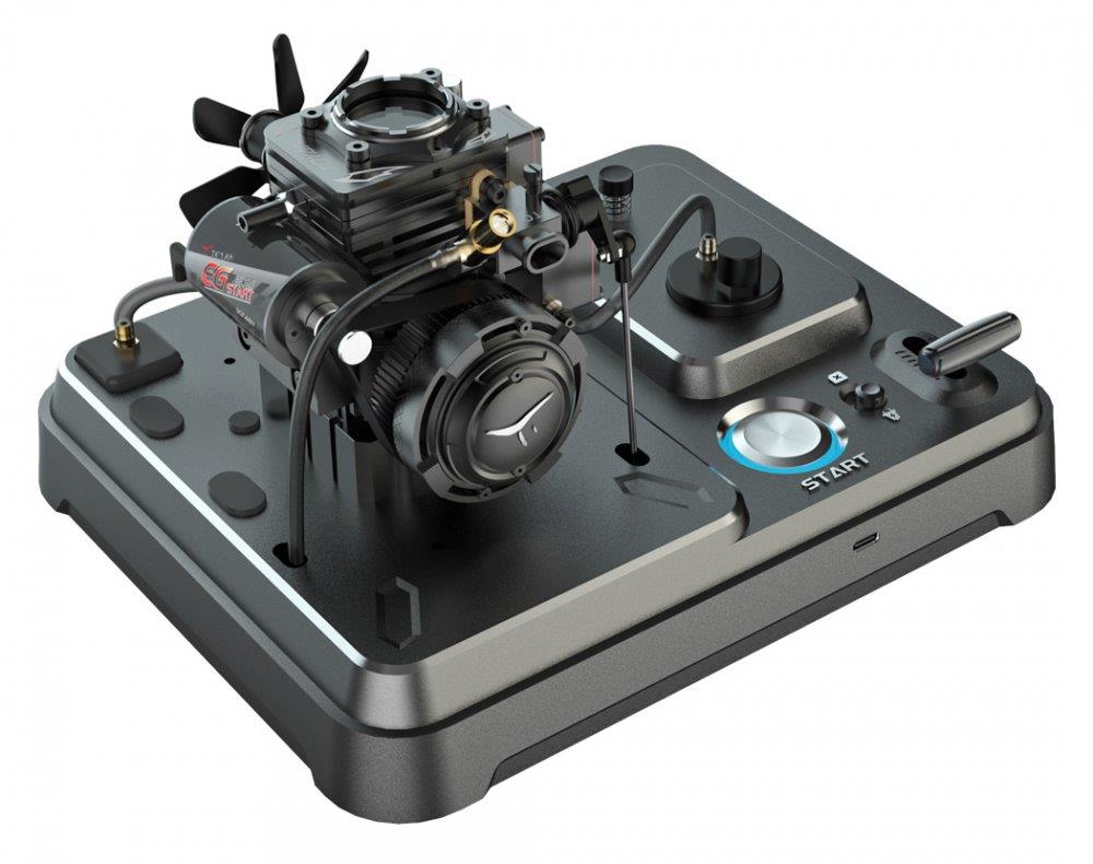 TOYAN ENGINE FS-S100AT1D-XP 1-Cyl Metanolmotor 4-Takt (Genomskinlig) Färdigbyggd - 3