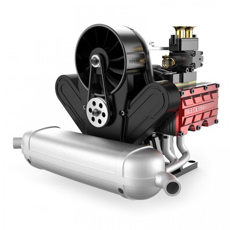 TOYAN ENGINE FS-V800GCS 8-Cyl Metanolmotor 4-Takt Byggsats - 2