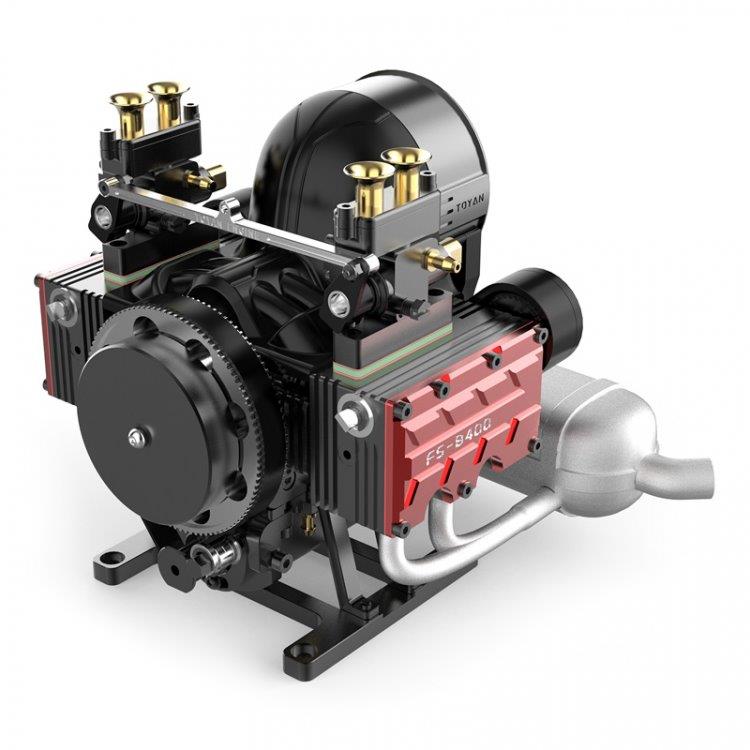 TOYAN ENGINE FS-V800GCS 8-Cyl Metanolmotor 4-Takt Byggsats