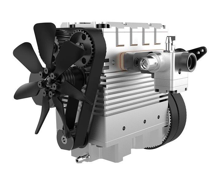 TOYAN ENGINE FS-L200AC 2-Cyl Metanolmotor 4-Takt Byggsats - 4