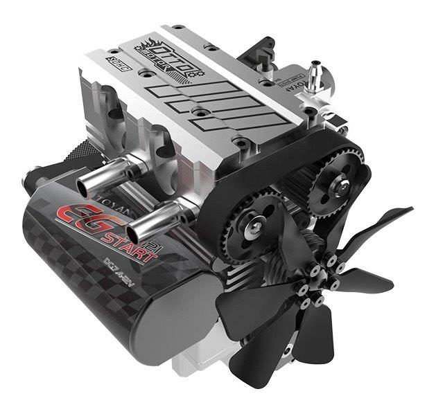 TOYAN ENGINE FS-L200AC 2-Cyl Metanolmotor 4-Takt Byggsats - 2