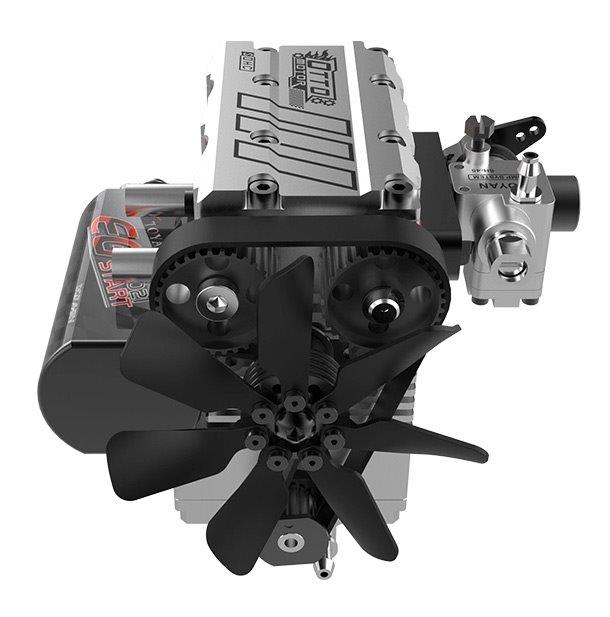 TOYAN ENGINE FS-L200AC 2-Cyl Metanolmotor 4-Takt Byggsats - 3