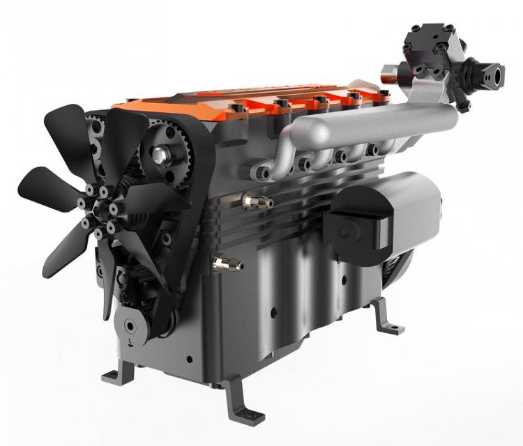TOYAN ENGINE FS-L400BGC 4-Cyl Metanolmotor 4-Takt Byggsats - 2