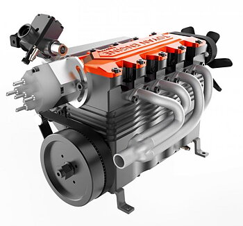 TOYAN ENGINE FS-L400BGC 4-Cyl Metanolmotor 4-Takt Byggsats