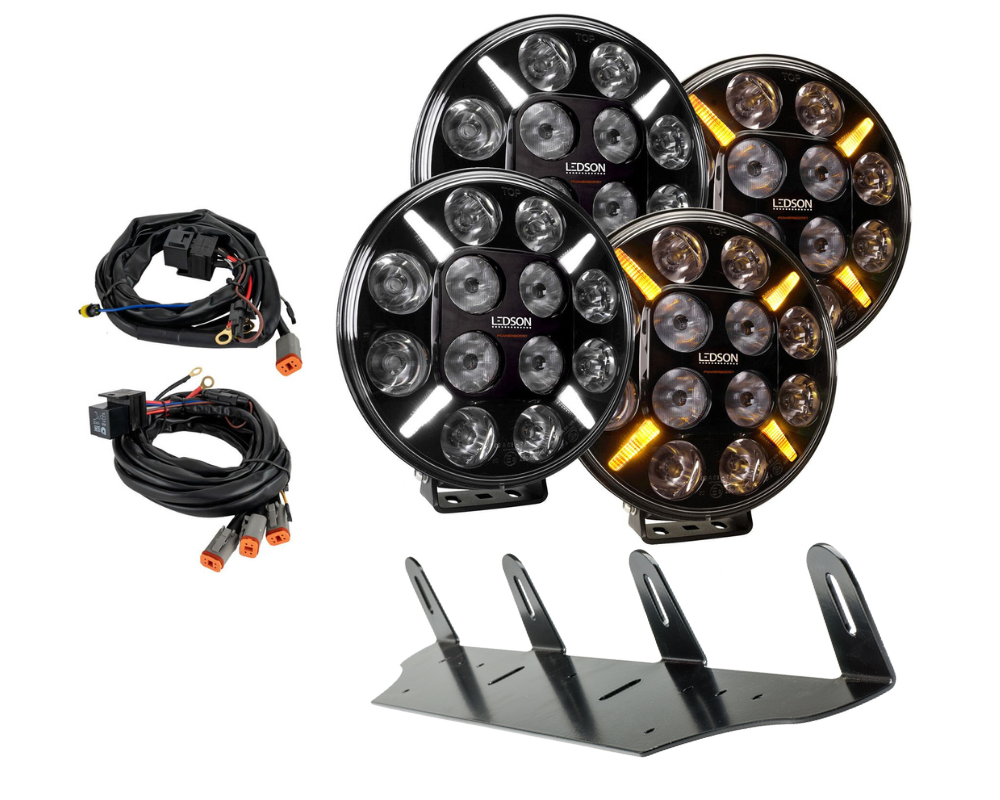 Extraljuspaket 4-Pack Ledson Pollux7+ PB med anpassningsbart positionsljus