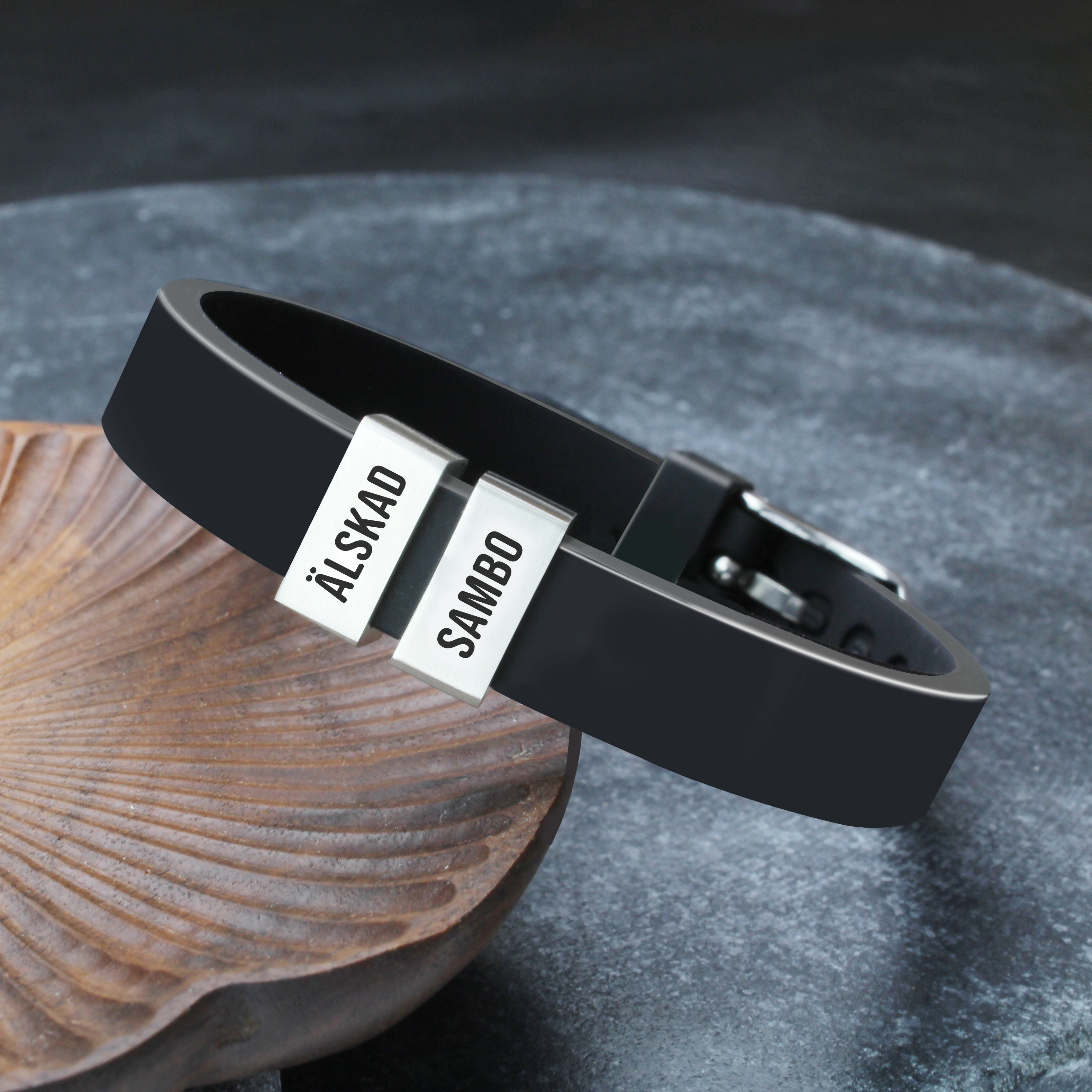 FÅTAL KVAR! Silikonarmband 2 Mini-brickor Olika fasta texter - 2