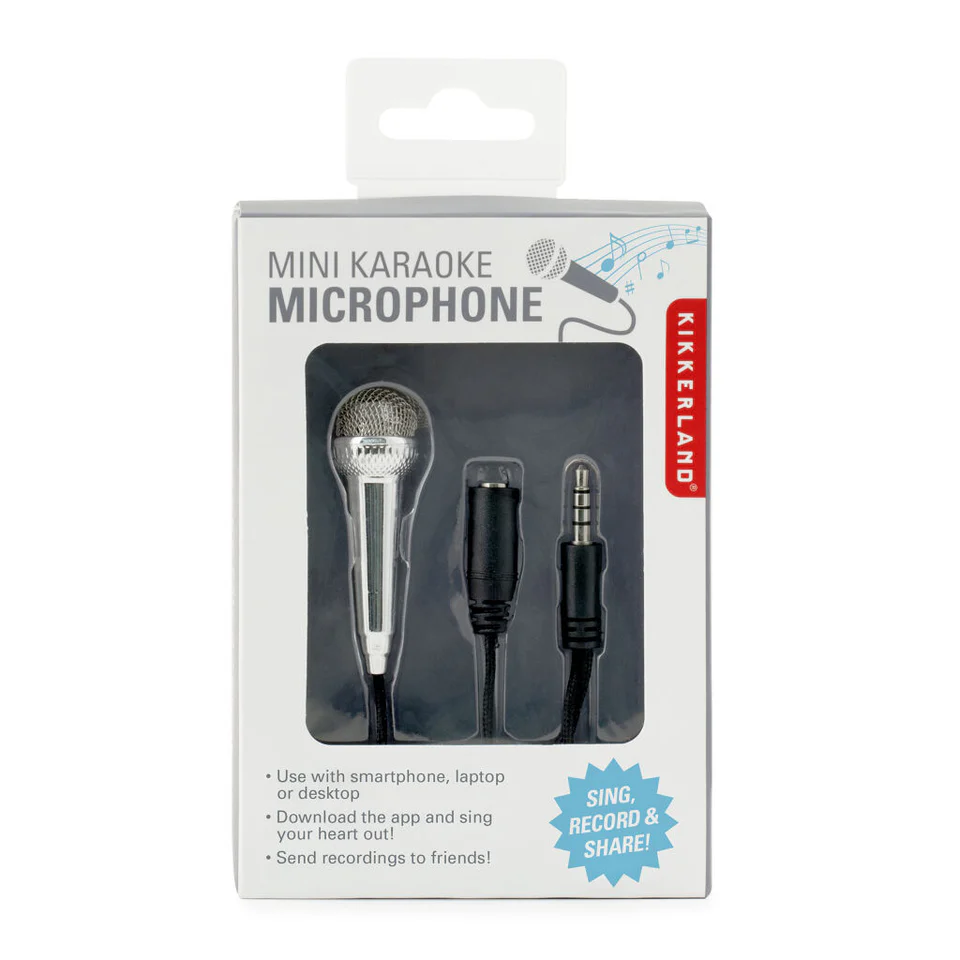 Kikkerland Mini Microphone Silver - 5