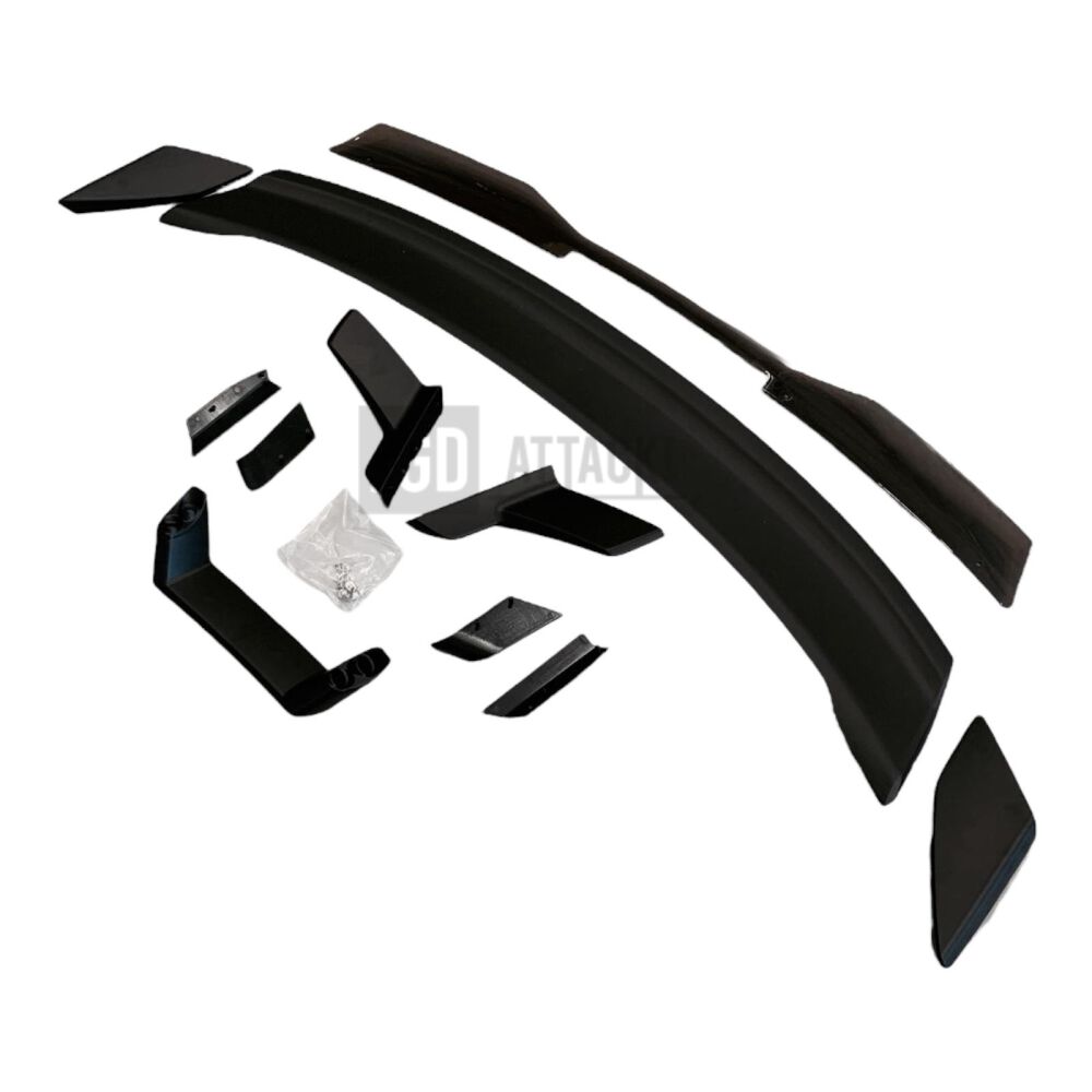 DARKHORSE Style Vinge MedGurney Flap - Mattsvart (MUSTANG 24-25)