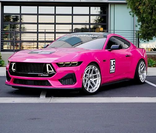 Övre Grill LED - DARKHORSE style - Blank svart (MUSTANG 24-25 GT, Ecoboost)