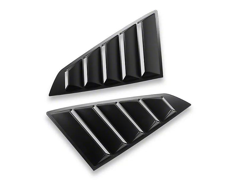 Quarter Window Louvers - Blank svart (MUSTANG 24-25) - 8