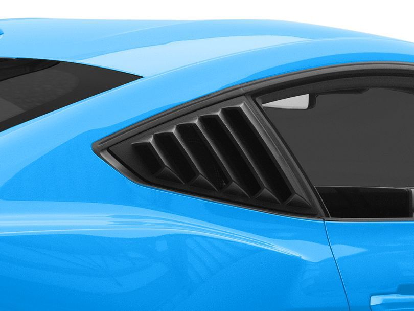 Quarter Window Louvers - Blank svart (MUSTANG 24-25) - 5