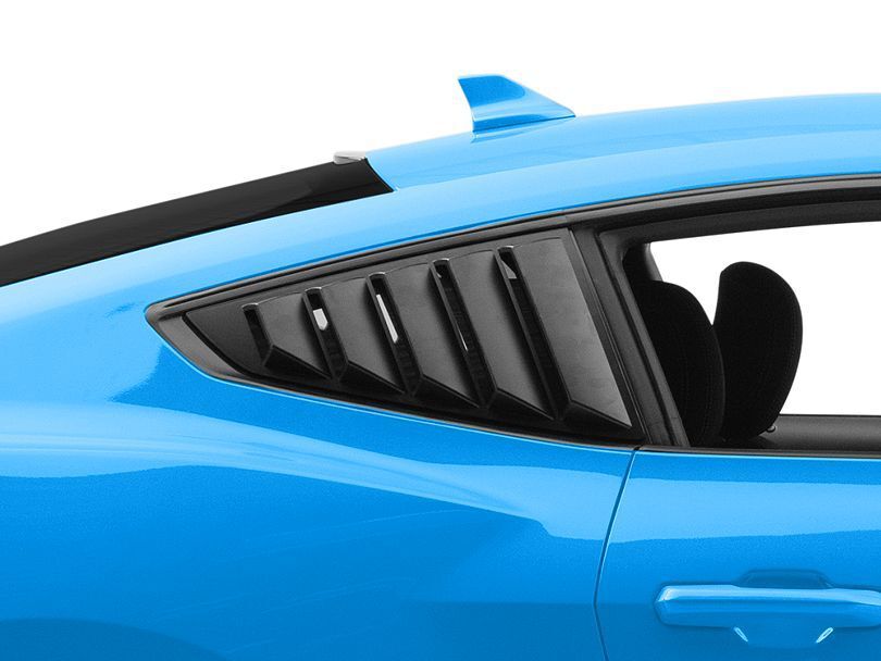 Quarter Window Louvers - Blank svart (MUSTANG 24-25) - 4