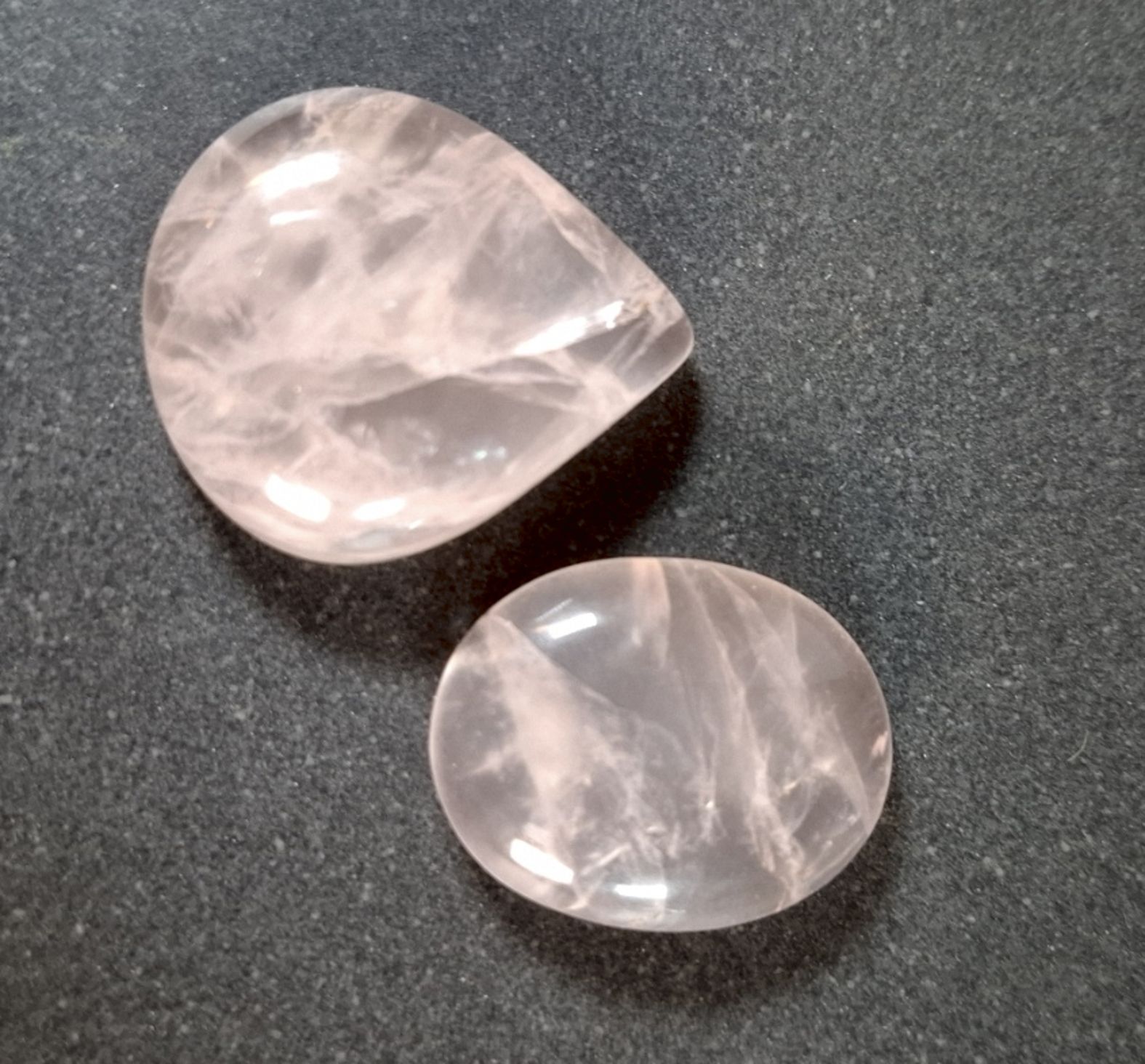 Rosenkvarts  Cabochon,  - AA+kvalitet - Parti 2st
