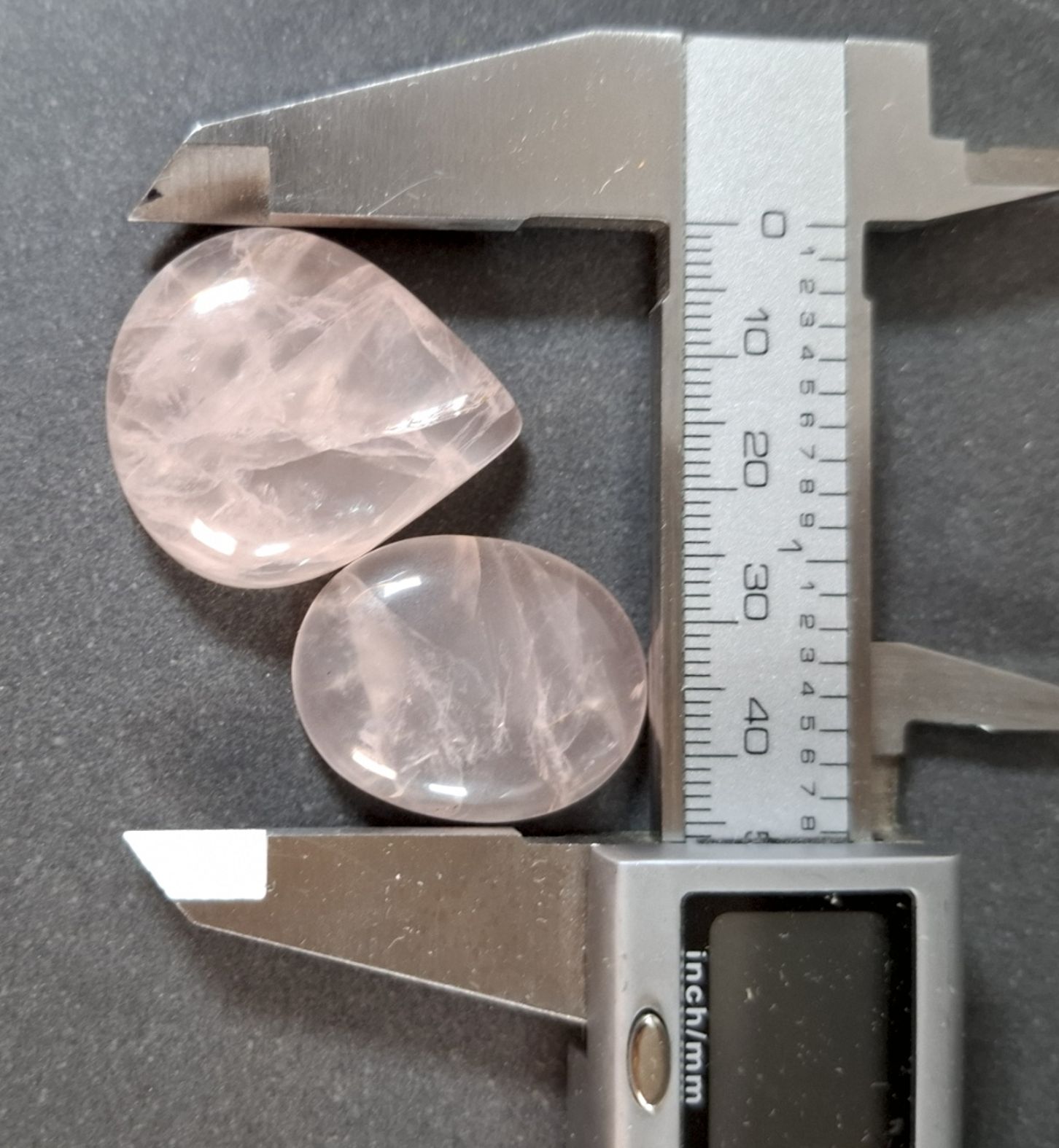 Rosenkvarts  Cabochon,  - AA+kvalitet - Parti 2st - 2