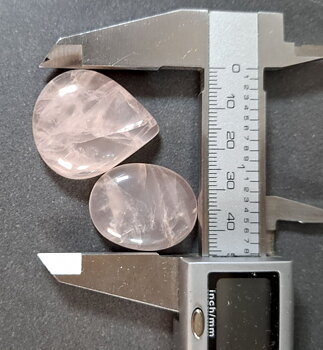 Rosenkvarts  Cabochon,  - AA+kvalitet - Parti 2st