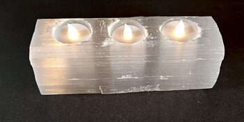 Selenit Ljuslykta, Rå -20cm