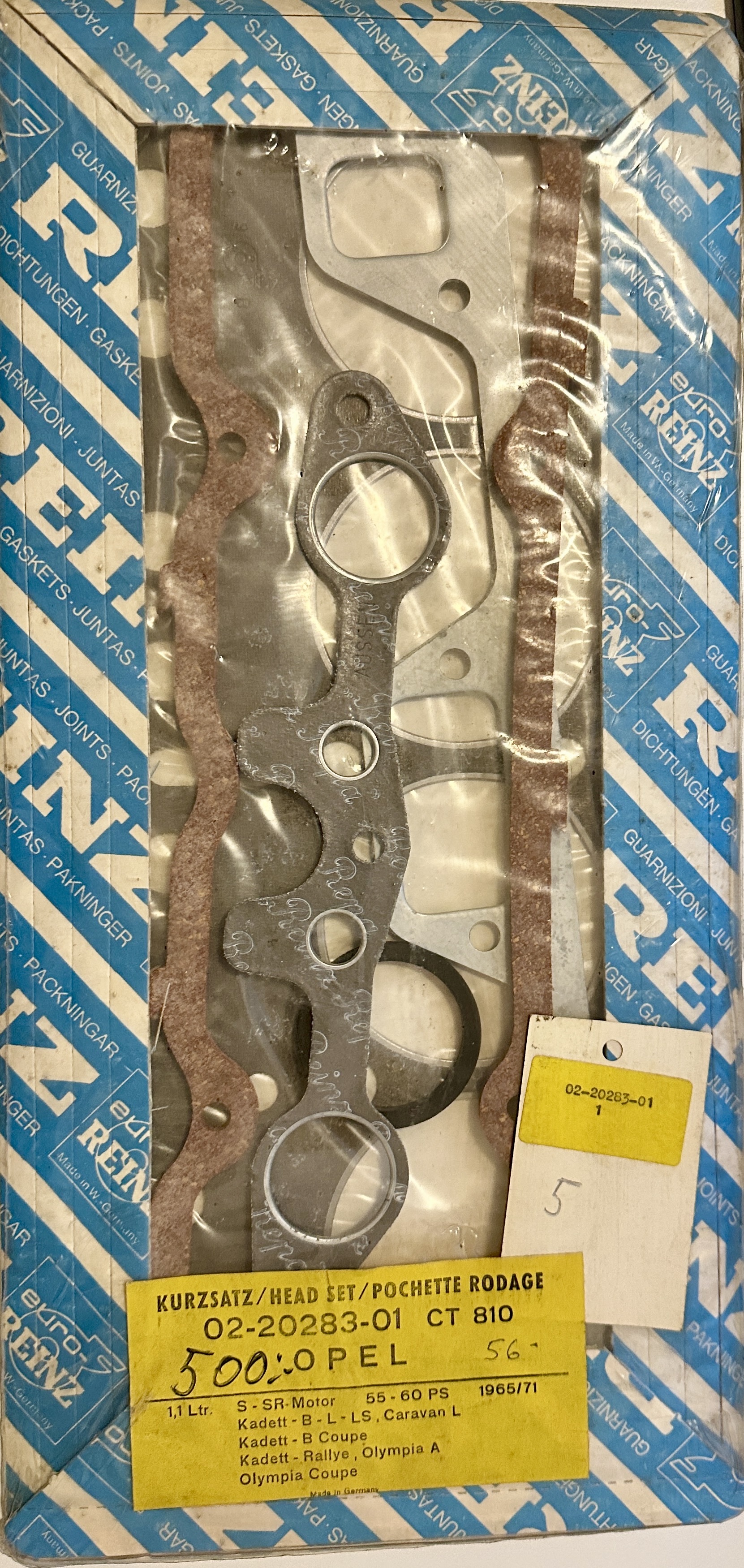 Sotningsats 1.1 1965-71 Kadett B Olympia A