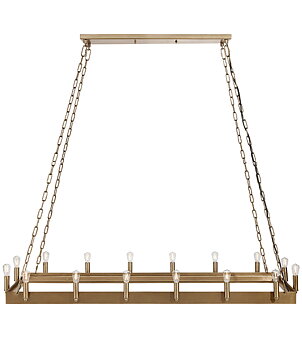 Crown Old brass ceiling light