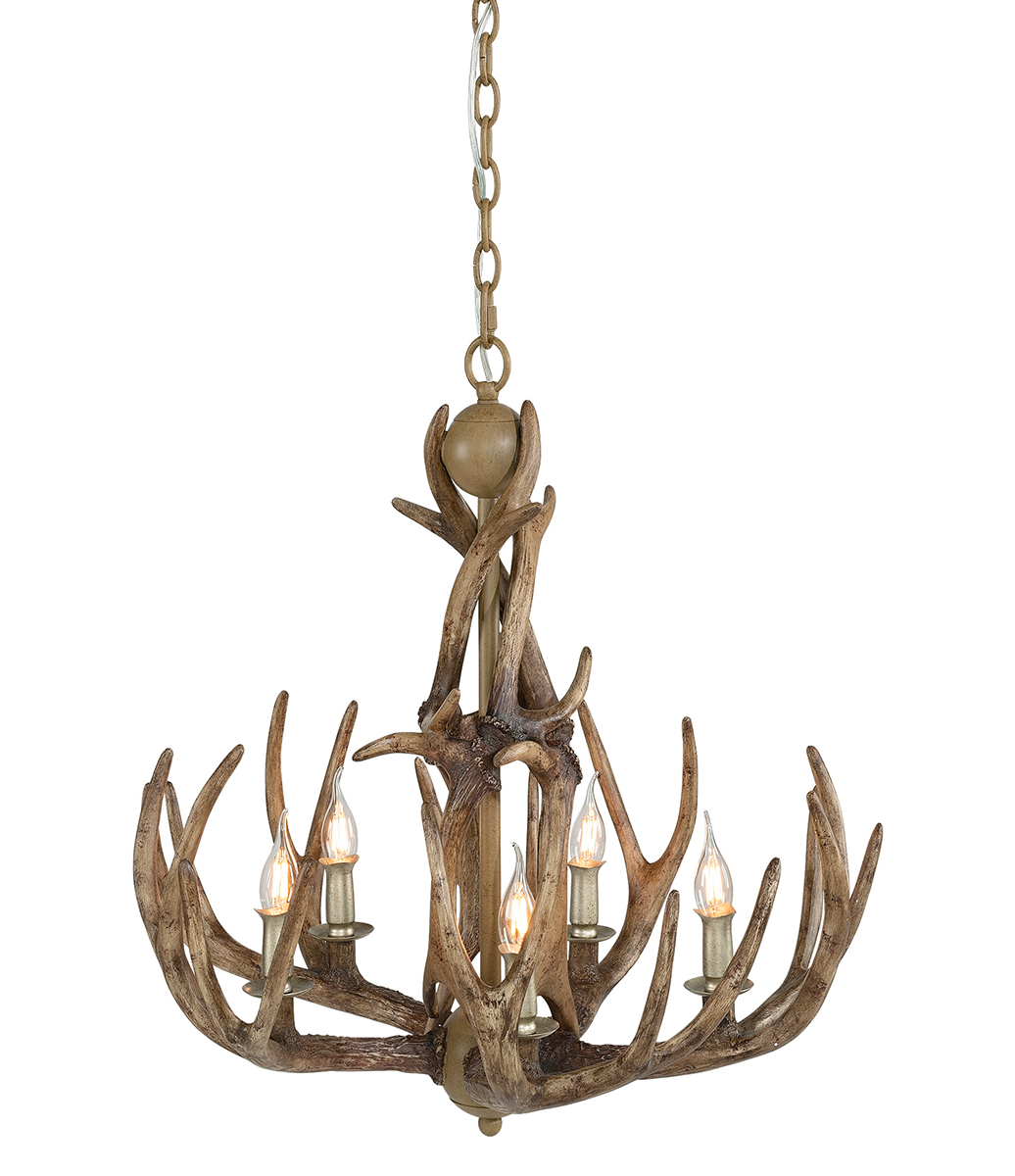 ANTLER SMALL CHANDELIER NATUR