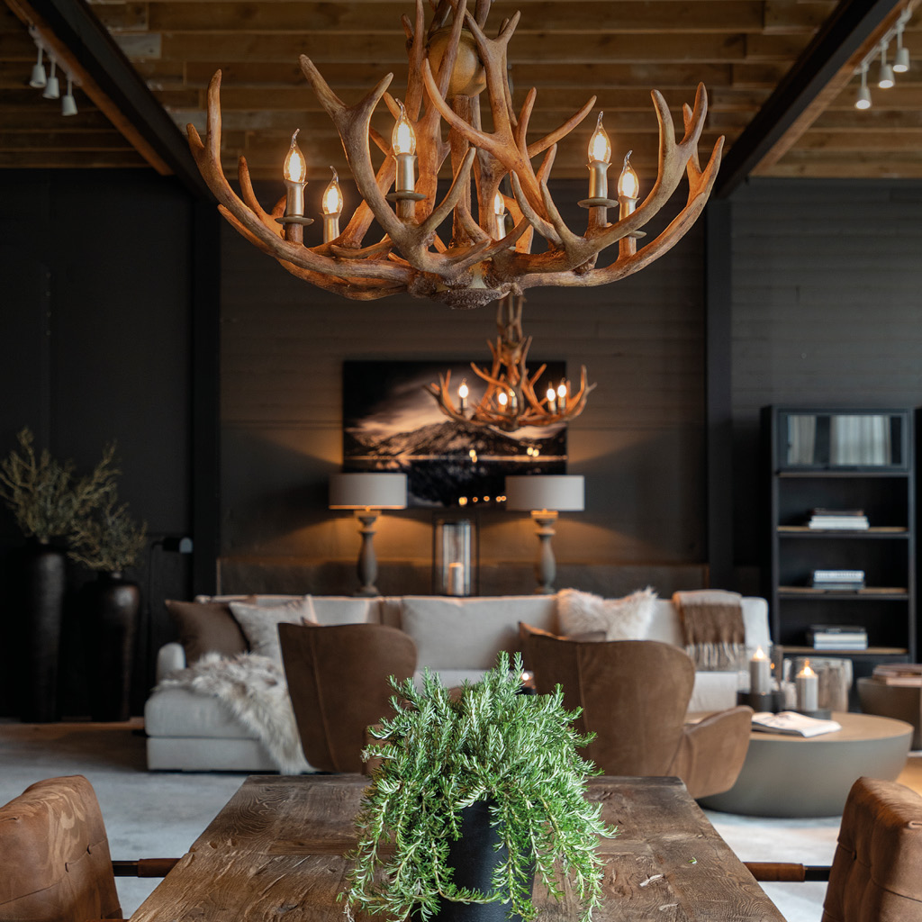 Ceiling light Antler Natur L - 2