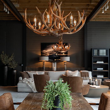 Ceiling light Antler Natur L - 2