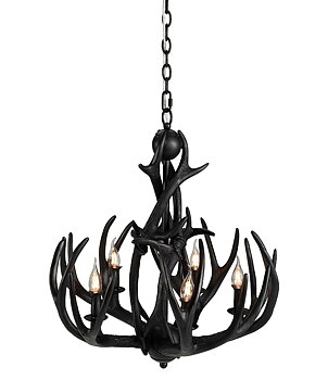 Ceiling light Antler Black S