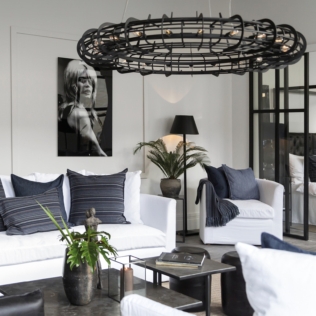 Ceiling lamp Khan Grey Iron - 2