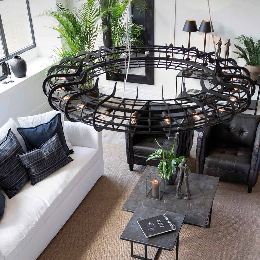 Ceiling lamp Khan Grey Iron - 4