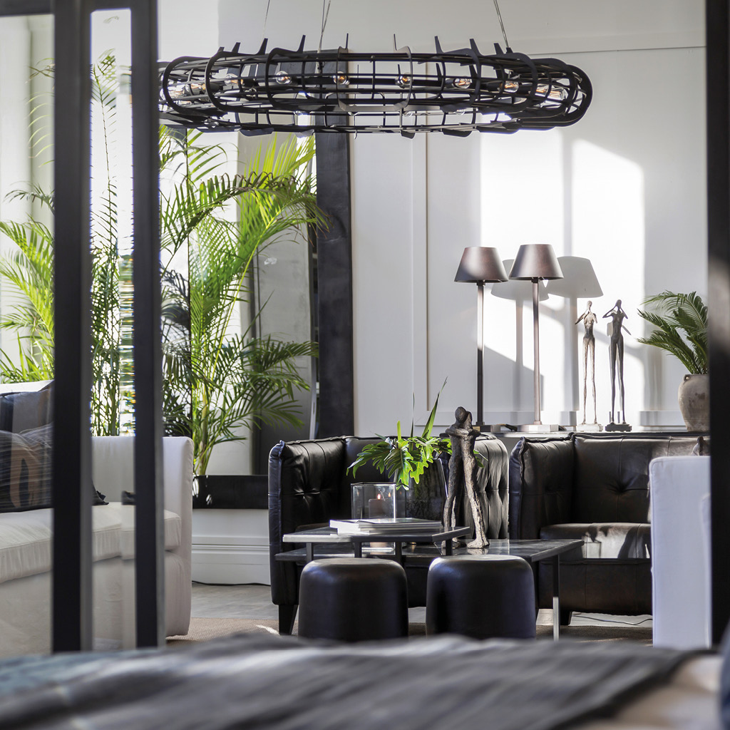 Ceiling lamp Khan Grey Iron - 3