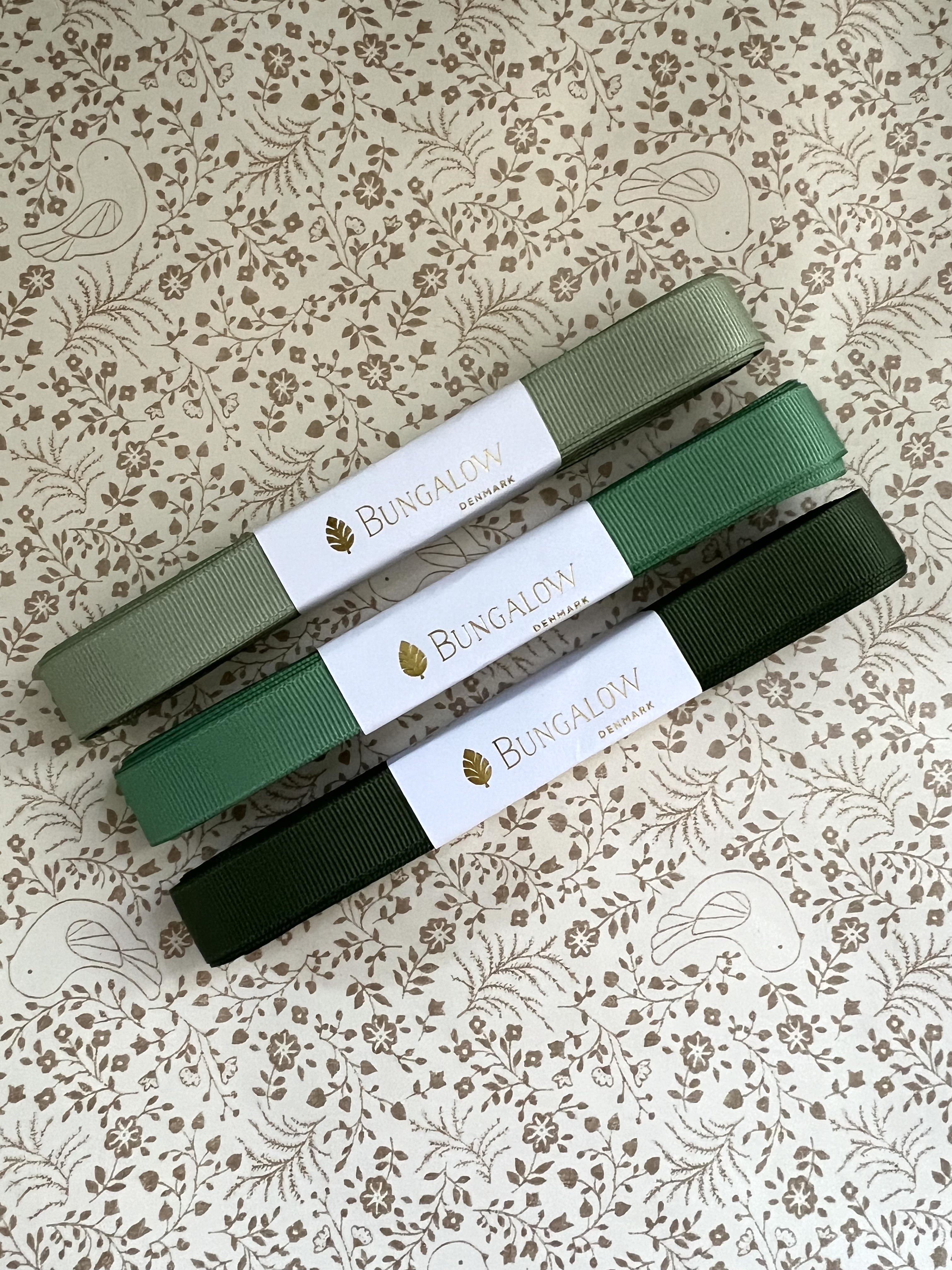 Presentband, gröna