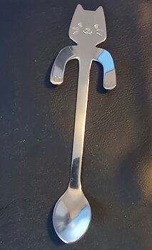 Teskedar i rostfritt stål, 2 pack