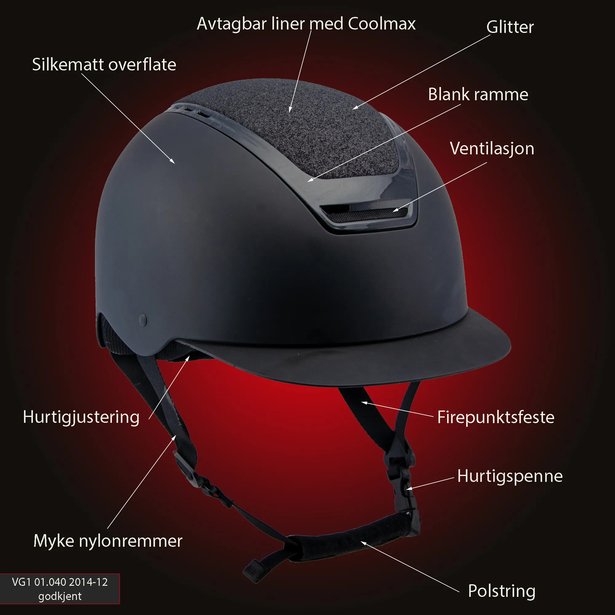 Heimer Curam ridehjelm str 50-62 - 6