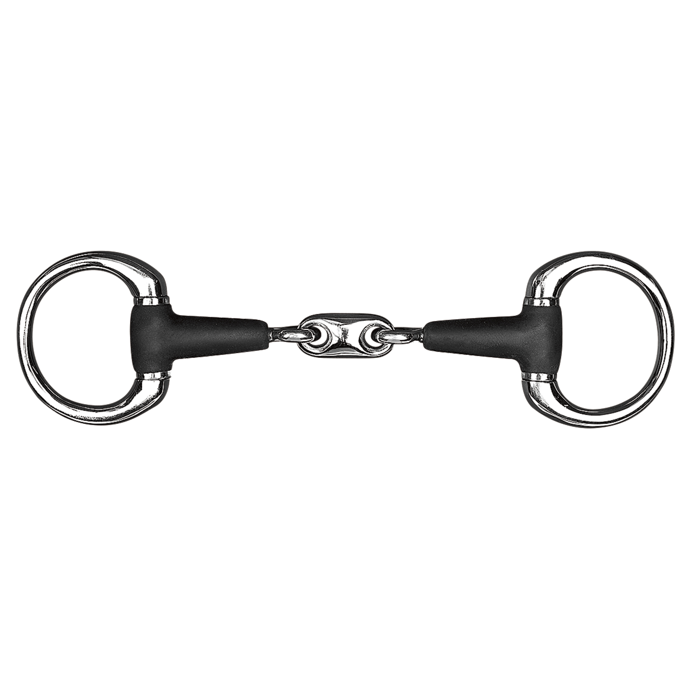 Källquist Equestrian Rubber Bit Three-Piece Eggbutt 15 mm