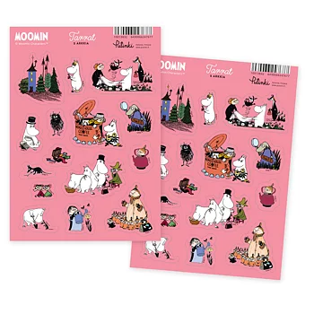 Mumin Klistermärken – Klisterark med Klassiska Muminmotiv | A5 Stickers