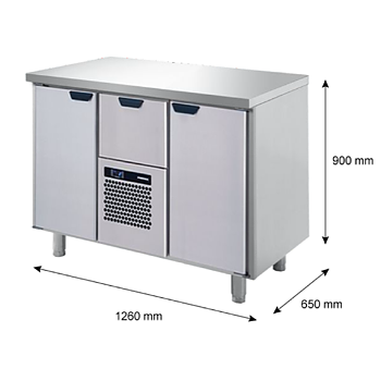 Porkka - Kylbänk GNH - Kylaggregat, 2 Moduler - Mått: 1260 x 650 x 900 mm
