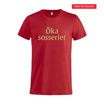 T-Shirt Öka sosseriet - Unisex - Röd