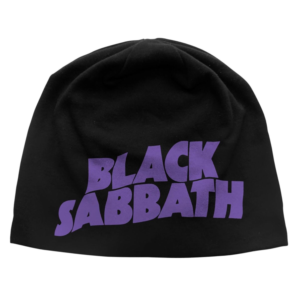 Black Sabbath Logo Purple Jersey Beanie