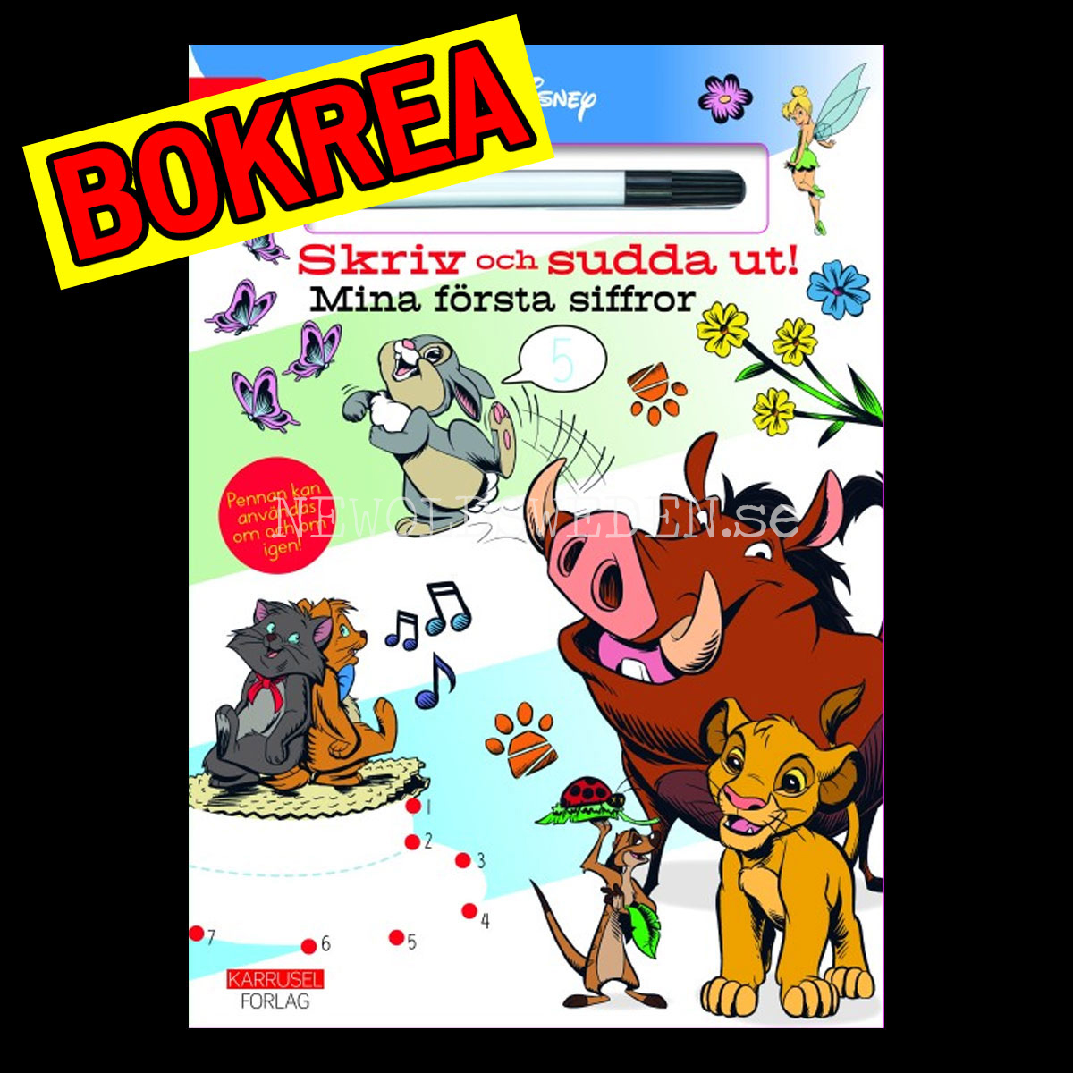 Disney Skriv och sudda ut! MINA FÖRSTA SIFFROR - L60