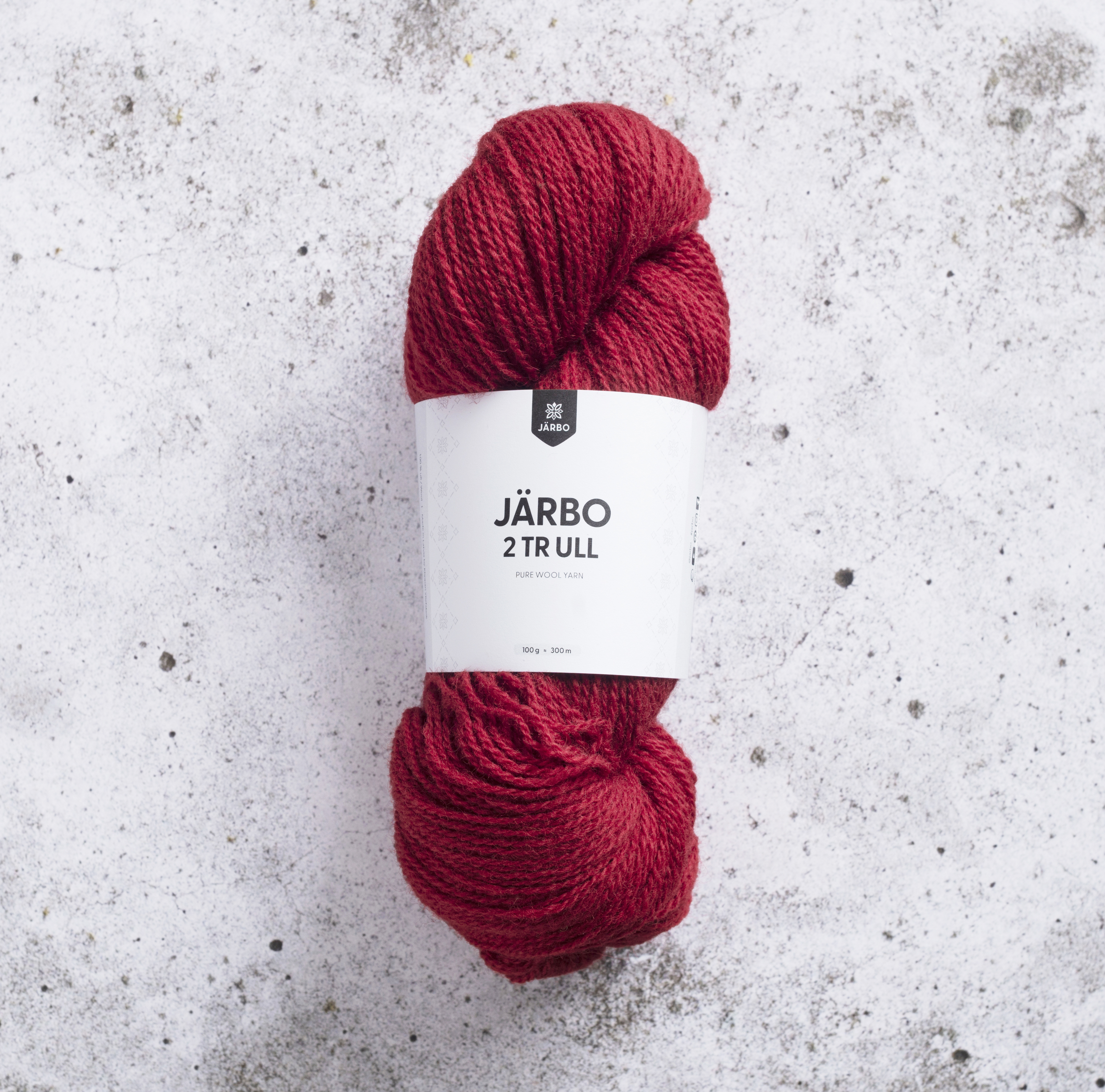 Järbo 2 tr Ull | Järbo 74121 Sheer Red  - UTGÅR 15% RABATT, avdrages i kassan