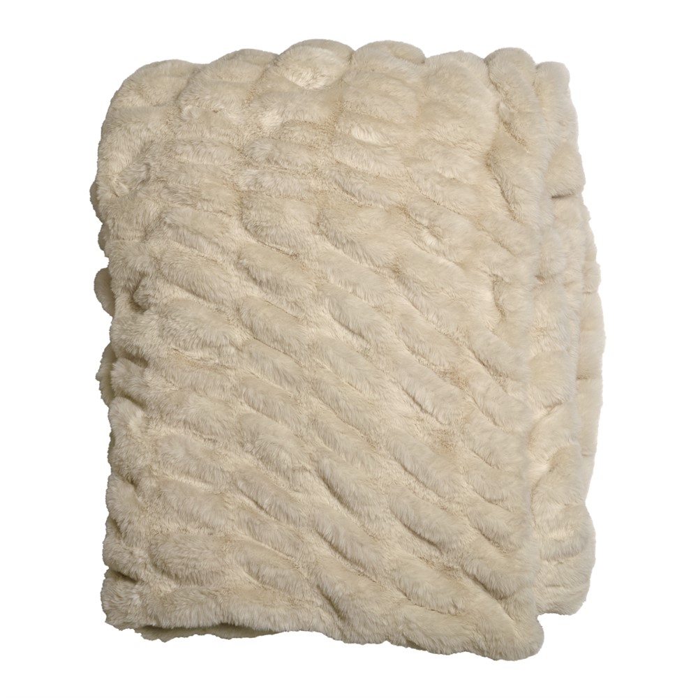 Pläd Fluffy Vit 130x170cm - 3