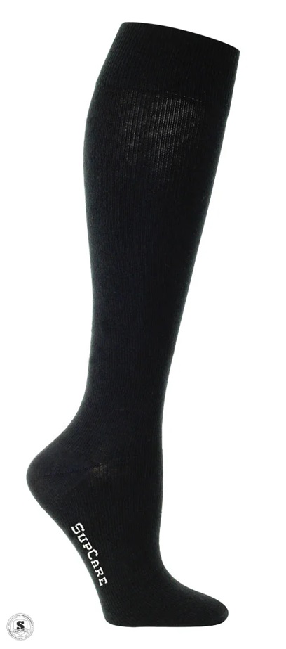 Supcare - Stödstrumpor bambu  Svart