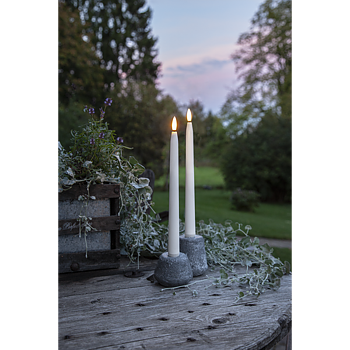 LED Antikljus Flamme Slim Vita 2-pack Utomhus