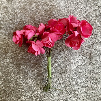 Pappers rosor -Rosa/Cerise 