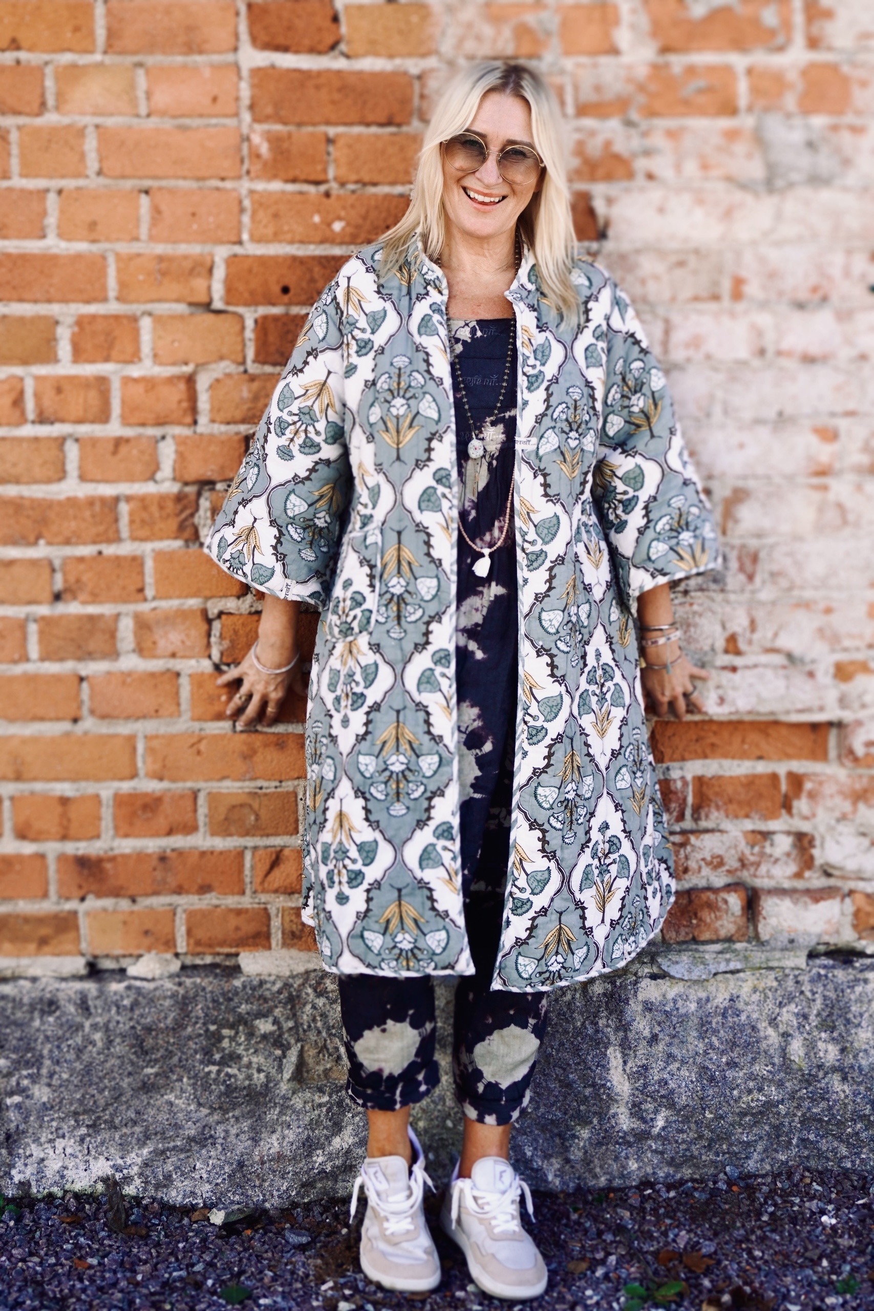 ROMY QUILTED KIMONO COAT TULSI GREY - 4