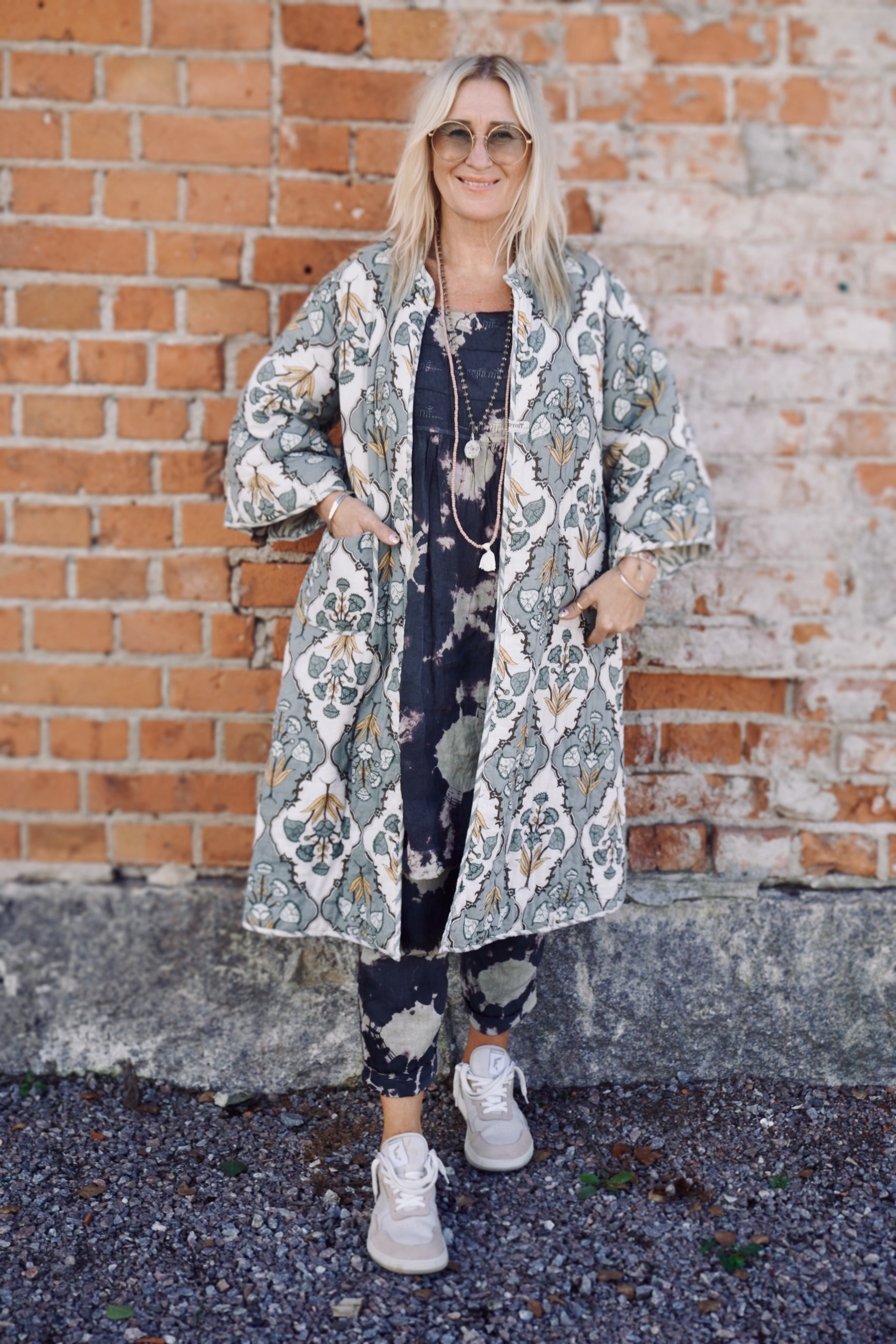 ROMY QUILTED KIMONO COAT TULSI GREY - 3